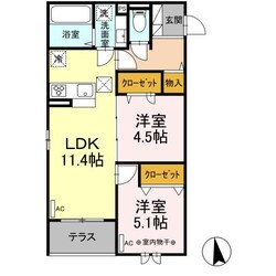 仙台駅 徒歩15分 1階の物件間取画像